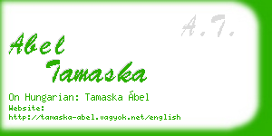 abel tamaska business card